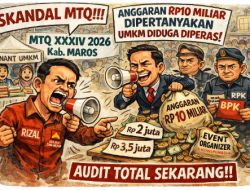 Skandal MTQ XXXIV Maros? Anggaran Rp10 Miliar Disorot, UMKM Diduga Diperas, KPK dan BPK Didesak Turun Tangan!