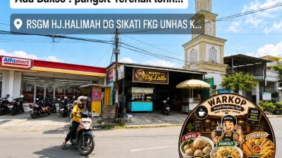 Pecinta Kuliner Wajib Coba! Arifin Dg. Lallo Perkenalkan Warkop dengan Bakso, Pangsit, dan Gorengan Bercita Rasa Khas di Jalan Kandea Raya