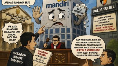 Nasabah Gugat Bank Mandiri di Makassar, GMMSH Soroti Dugaan Praktik Penagihan yang Diduga Melanggar Aturan